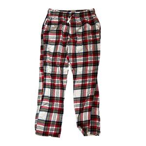 Old Navy Plaid Christmas Pajama Pants with Pockets Men's Women's Size M